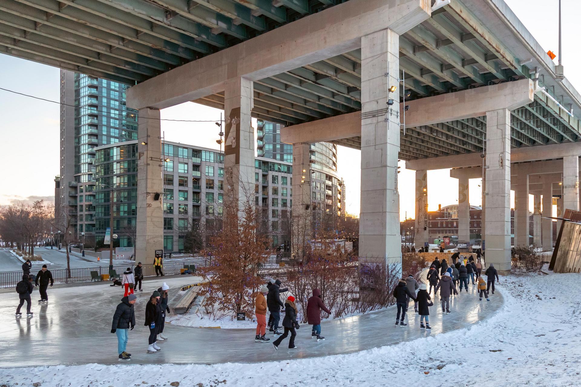 A Toronto Winter Tradition Returns: Skating Under the Gardiner Opens December 20 